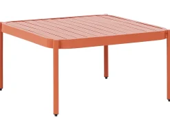 Conjunto De Jardim Modular 2 Lugares Em Aluminio Laranja Terracina