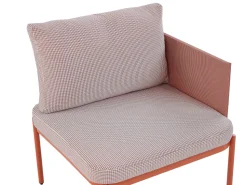 Conjunto De Jardim Modular 2 Lugares Em Aluminio Laranja Terracina