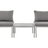 Conjunto De Jardim Modular 2 Lugares Em Aluminio Cinzento Claro Terracina