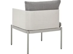 Conjunto De Jardim Modular 2 Lugares Em Aluminio Cinzento Claro Terracina