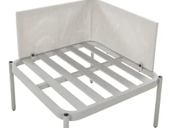Conjunto De Jardim Modular 2 Lugares Em Aluminio Cinzento Claro Terracina
