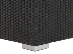 Conjunto De Jardim Modular Em Rattan Sintetico Preto A Direita Sano Ii