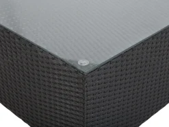 Conjunto De Jardim Modular Em Rattan Sintetico Preto A Direita Sano Ii
