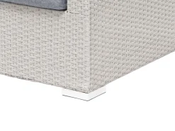 Conjunto De Jardim Modular Em Rattan Sintetico Cinzento Claro A Direita Sano Ii