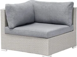 Conjunto De Jardim Modular Em Rattan Sintetico Cinzento Claro A Direita Sano Ii