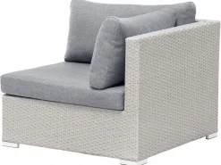 Conjunto De Jardim Modular Em Rattan Sintetico Cinzento Claro A Direita Sano Ii