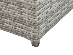 Conjunto De Jardim Modular 5 Lugares Em Rattan Cinzento A Direita Sabbia