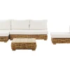 Conjunto De Jardim Modular 4 Lugares Em Rattan Cor Natural A Direita Varallo