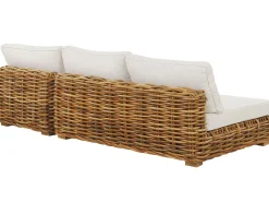 Conjunto De Jardim Modular 4 Lugares Em Rattan Cor Natural A Direita Varallo