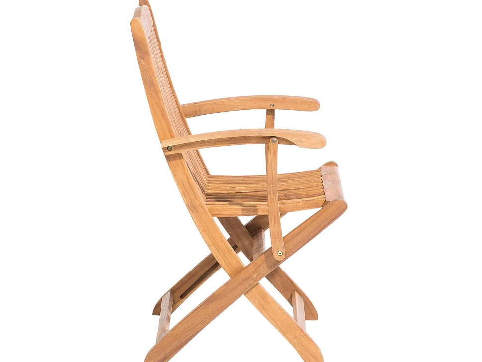 Conjunto De Refeicao De Jardim 6 Lugares Em Madeira De Acacia E Guarda-Sol Maui