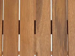 Conjunto De Refeicao De Jardim 6 Lugares Em Madeira De Acacia E Guarda-Sol Maui