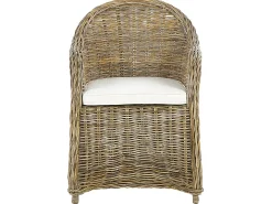 Conjunto De Refeicao De Jardim Para 6 Em Rattan Natural Susua/Olbia