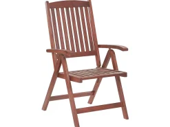 Conjunto De Refeicao De Jardim 6 Lugares Em Madeira Acacia E Guarda-Sol Toscana