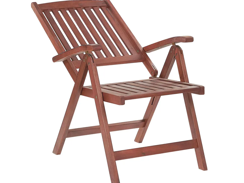 Conjunto De Refeicao De Jardim 6 Lugares Em Madeira Acacia E Guarda-Sol Toscana