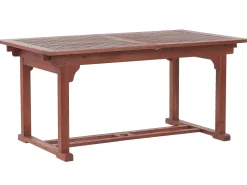 Conjunto De Refeicao De Jardim 6 Lugares Em Madeira Acacia E Guarda-Sol Toscana