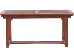 Conjunto De Refeicao De Jardim 6 Lugares Em Madeira Acacia E Guarda-Sol Toscana