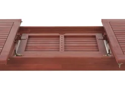 Conjunto De Refeicao De Jardim 6 Lugares Em Madeira Acacia E Guarda-Sol Toscana