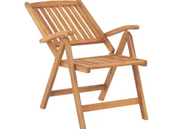 Conjunto De Refeicao De Jardim 6 Lugares Em Madeira De Acacia E Guarda-Sol Java