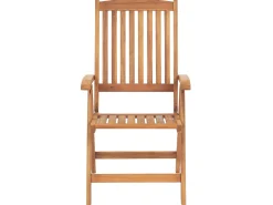 Conjunto De Refeicao De Jardim 6 Lugares Em Madeira De Acacia E Guarda-Sol Java