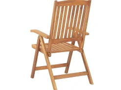 Conjunto De Refeicao De Jardim 6 Lugares Em Madeira De Acacia E Guarda-Sol Java