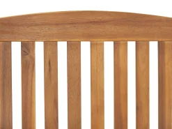 Conjunto De Refeicao De Jardim 6 Lugares Em Madeira De Acacia E Guarda-Sol Java