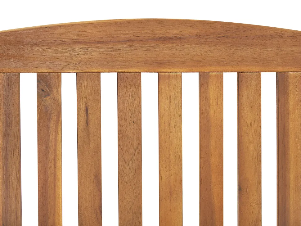 Conjunto De Refeicao De Jardim 6 Lugares Em Madeira De Acacia E Guarda-Sol Java