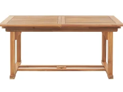 Conjunto De Refeicao De Jardim 6 Lugares Em Madeira De Acacia E Guarda-Sol Java