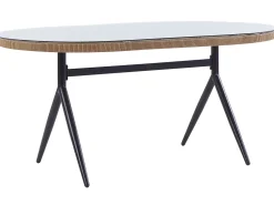 Conjunto De Refeicao De Jardim Com 6 Lugares Em Rattan Rosa Pastel Aliano Ii