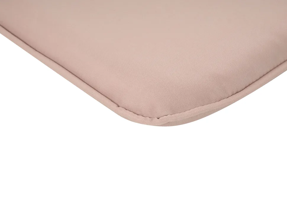 Conjunto De Refeicao De Jardim Com 6 Lugares Em Rattan Rosa Pastel Aliano Ii