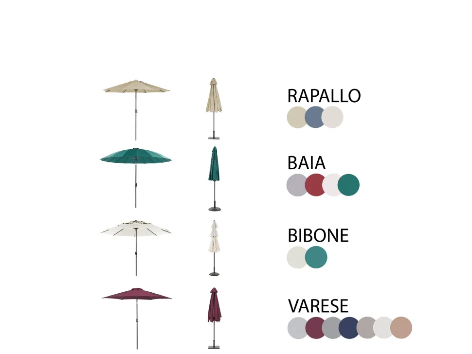 Conjunto De Refeicao De Jardim 4 Lugares Em Metal Castanho E Guarda-Sol Sapri