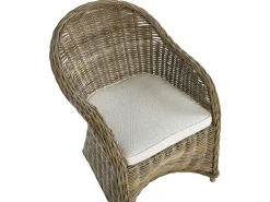 Conjunto De Refeicao Para 4 Em Rattan Cor Natural Susua/Olbia