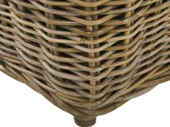 Conjunto De Refeicoes De Jardim De 6 Lugares Em Rattan Cor Natural Maros/Olbia
