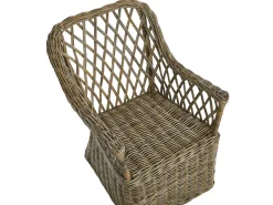 Conjunto De Refeicoes De Jardim De 6 Lugares Em Rattan Cor Natural Maros/Olbia