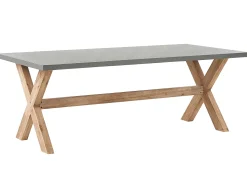 Conjunto De Refeicoes De Jardim De 6 Lugares Em Rattan Cor Natural Maros/Olbia