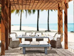 Conjunto De Refeicoes De 4 Lugares Em Rattan Natural Maros/Olbia