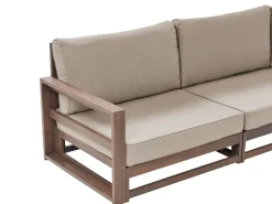 Conjunto Jardim 4 Lugares Madeira Acacia Certificada Escura A Direita Timor Ii