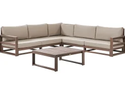 Conjunto Jardim 5 Lugares Madeira De Acacia Certificada Escura Timor Ii