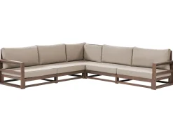 Conjunto Jardim 5 Lugares Madeira De Acacia Certificada Escura Timor Ii