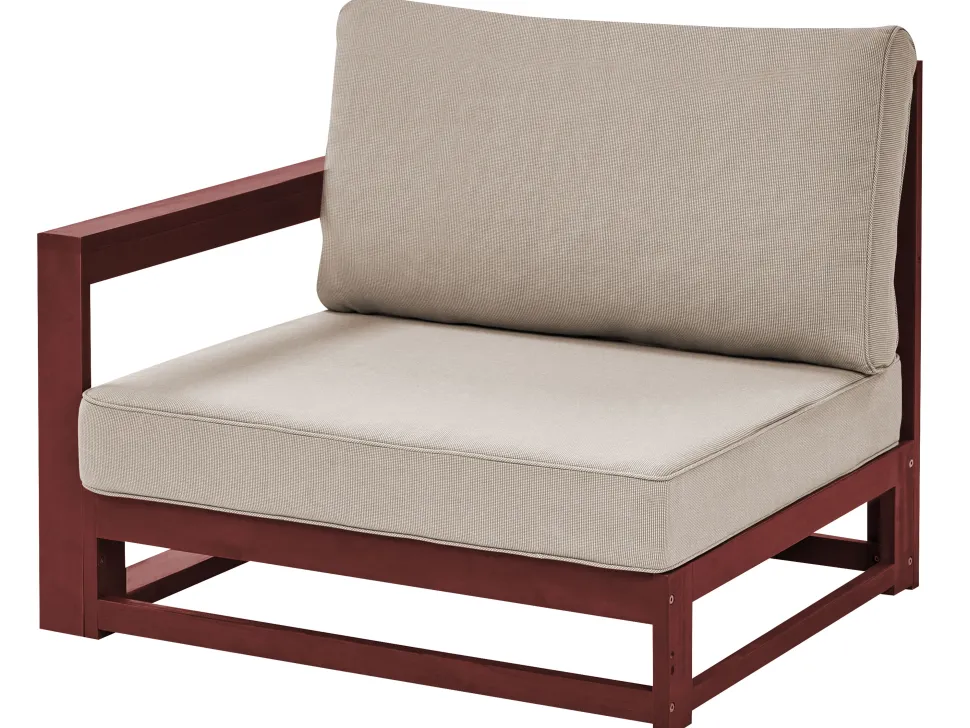 Conjunto Jardim 5 Lugares Madeira De Acacia Certificada Vermelha Escura Timor Ii