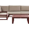 Conjunto Jardim 4 Lugares Madeira Acacia Certificada Vermelha Escura A Direita Timor Ii