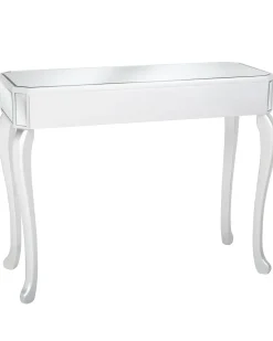 Consola Com 1 Gaveta Em Efeito Espelhado Prateado Carcassonne