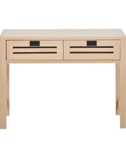 Consola Com 2 Gavetas Cor De Madeira Clara Randa
