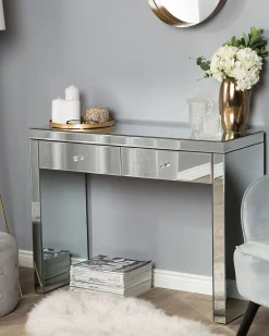 Consola Com 2 Gavetas Em Efeito Espelhado Marle