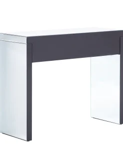 Consola Com 2 Gavetas Em Efeito Espelhado Prateado Tilly