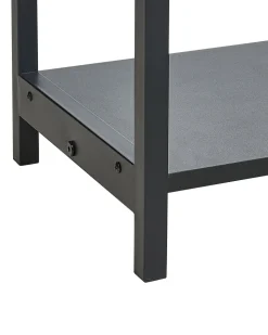 Consola Com 2 Gavetas Em Rattan Preto Opoco