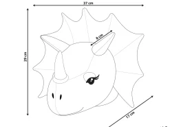 Decoracao De Parede Dinossauro Creme Rexx