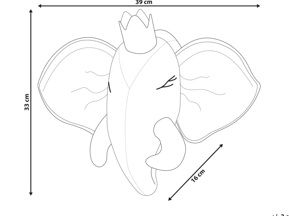 Decoracao De Parede Elefante Cinzento Tantor