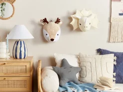 Decoracao De Parede Em Algodao Creme Bambi