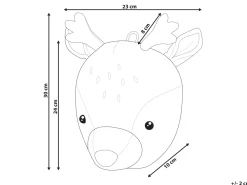 Decoracao De Parede Em Algodao Creme Bambi