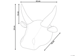 Decoracao De Parede Touro Branco Geoffrey